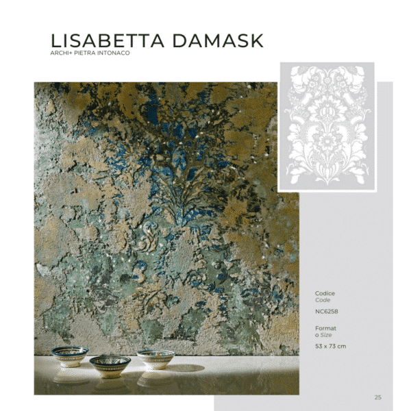 LISABETTA DAMASK (Stencil) - immagine 2