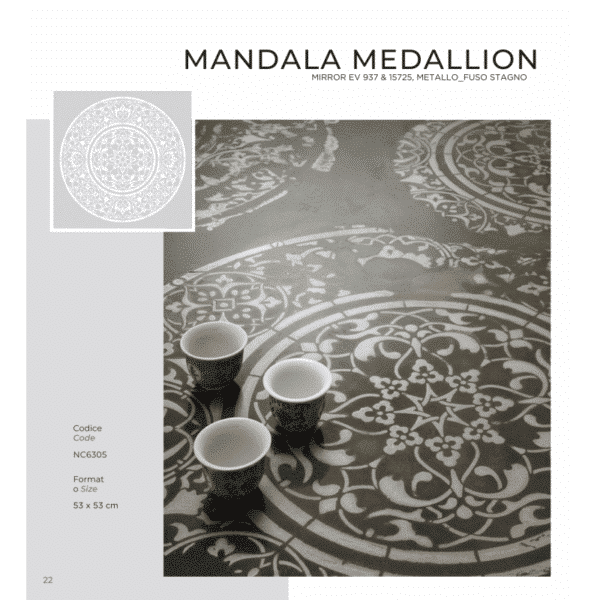 MANDALA MEDALLION (Stencil) - immagine 2
