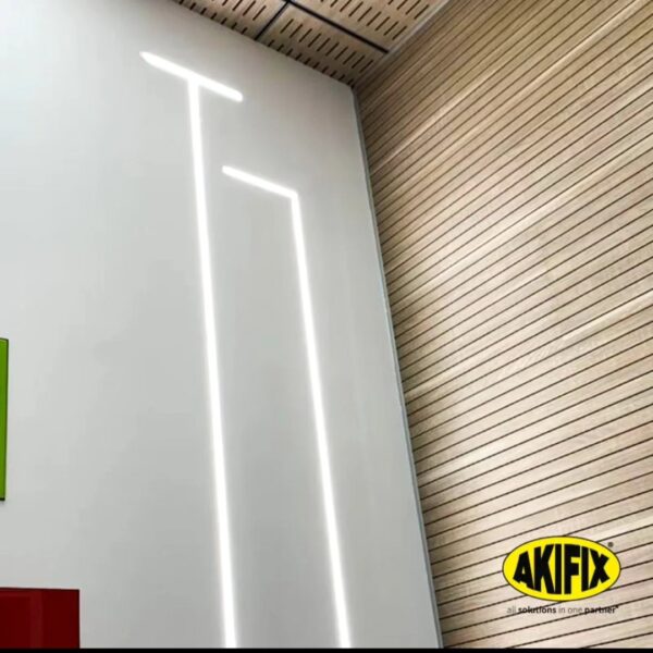 SEMILAVORATO IN CARTONGESSO E FIBRA CON PROFILO IN ALLUMINIO PER LA CREAZIONE DI LUCE LED DIRETTA PER PARETI E SOFFITTI - ARROW-LED™ - immagine 2